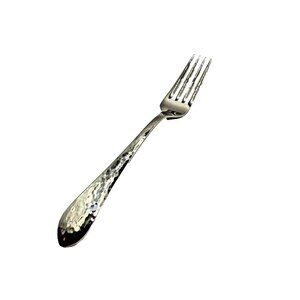 Reed & Barton Hammered Antique 18/10 Stainless Steel Dinner Fork Discontinued